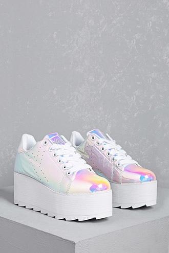 Forever21 Y.r.u. Holograph Platform Shoes