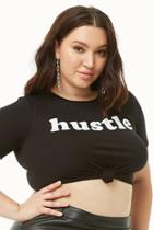Forever21 Plus Size Hustle Graphic Cropped Tee