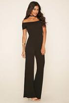 Forever21 Women's  Off-the-shoulder Jumpsuit