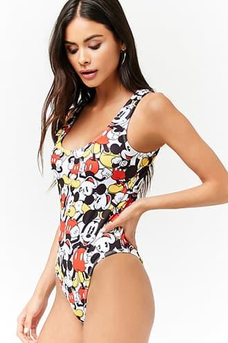 Forever21 Mickey Mouse One-piece Swimsuit