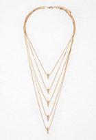 Forever21 Layered Charm Necklace (gold)
