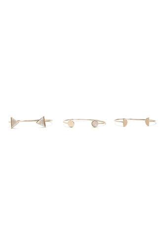 Forever21 Assorted Geo Cuff Bracelet Set