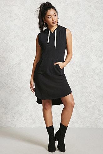 Forever21 Sleeveless Hooded Mini Dress