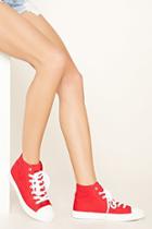 Forever21 Women's  Red High-top Sneakers
