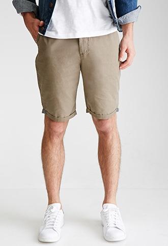 Forever21 Cuffed Chino Shorts