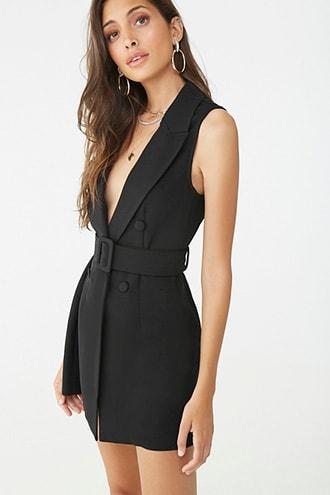 Forever21 Double-breasted Belted Dress