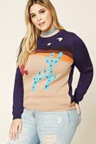 Forever21 Plus Size Desert Graphic Sweater