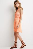 Forever21 Crinkled Crepe Halter Dress