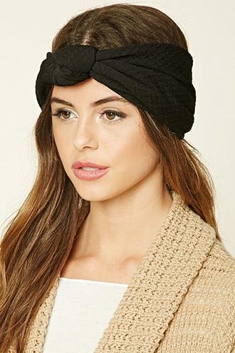 Forever21 Black Knotted Headwrap
