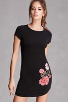 Forever21 Rose Embroidered Mini Dress