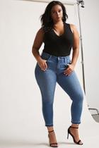 Forever21 Plus Size Levis Frayed Skinny Jeans