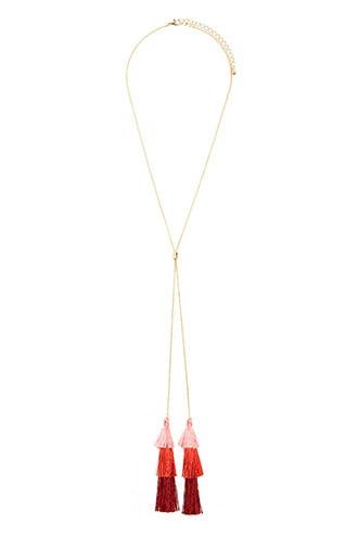 Forever21 Tassel Pendant Necklace