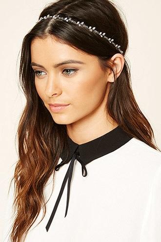 Forever21 Faux Gem Foliage Headwrap