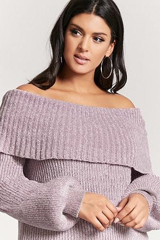 Forever21 Plus Size Off-the-shoulder Sweater