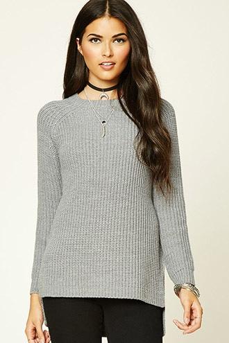 Forever21 Women's  Ribbed High Neck Sweater
