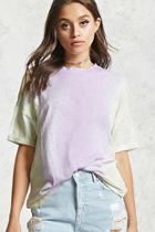 Forever21 Open-shoulder Tie-dye Tee