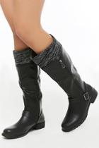 Forever21 Olivia Miller Sweater Top Boots
