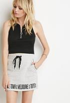 Forever21 Cities Graphic Mini Skirt