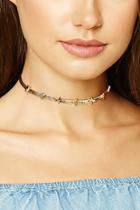 Forever21 Cross Pendant Chain Choker