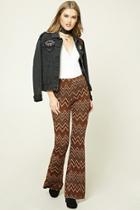 Forever21 Zigzag Flared Pants