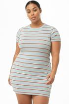 Forever21 Plus Size Striped Ribbed Knit Dress