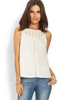 Forever21 Crochet Lace Top