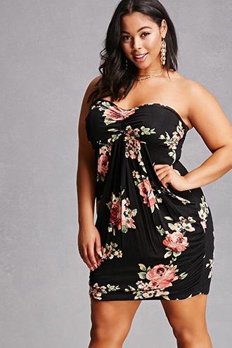 Forever21 Plus Size Strapless Mini Dress