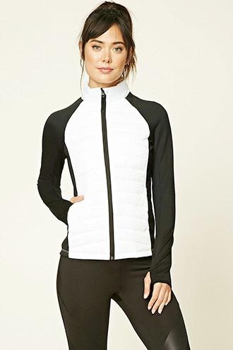 Forever21 Women's  Active Colorblock Puffer Jacket