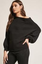 Forever21 Ribbed Knit One-shoulder Sweater