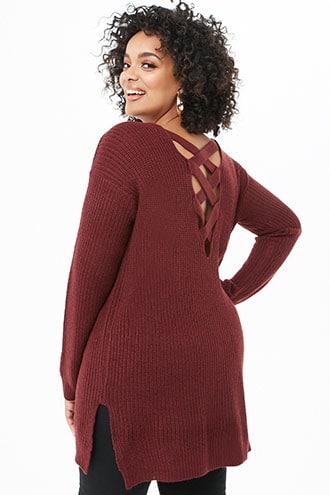 Forever21 Plus Size Crisscross Knit Tunic