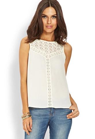 Love21 Crochet Lace Top