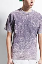 21 Men Men's  Purple Eptm. Mineral Wash Boxy Tee