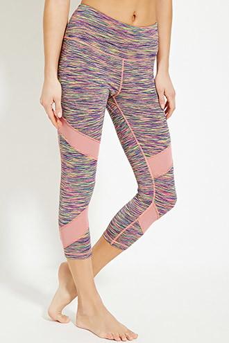 Forever21 Women's  Tlf Space Dye Capri Leggings