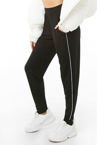 Forever21 Active Piped-trim Joggers