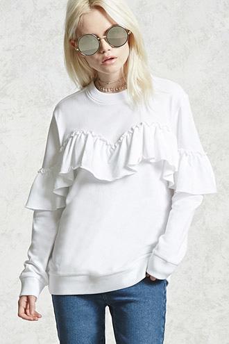 Forever21 Flounce Layer Sweatshirt