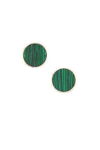 Forever21 Faux Stone Circle Stud Earrings