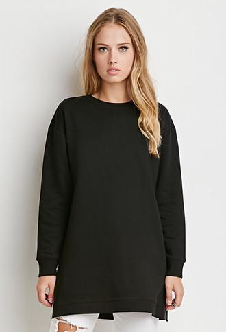 Forever21 Side-zip Longline Top