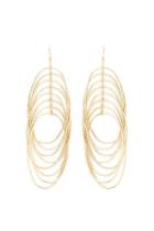 Forever21 Tiered Oval Drop Earrings