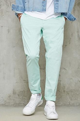 Forever21 Slim-fit Woven Chinos