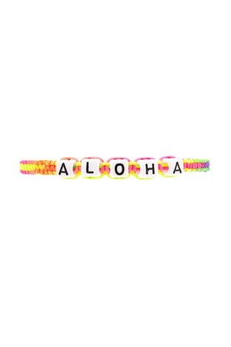 Forever21 Aloha Braided Letter Bracelet