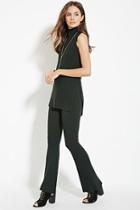 Love21 Women's  Contemporary Ribbed Knit Flared Pants