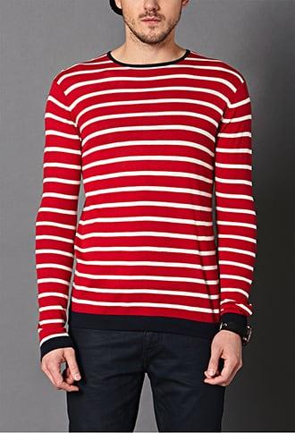 Forever21 Striped Cotton-blend Sweater