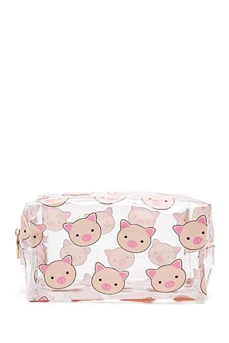 Forever21 Clear Piggy Makeup Bag