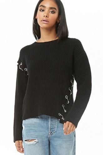 Forever21 Pierced Ribbed Top