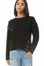 Forever21 Pierced Ribbed Top