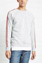 21 Men Men's  Mesh-sleeve Pullover