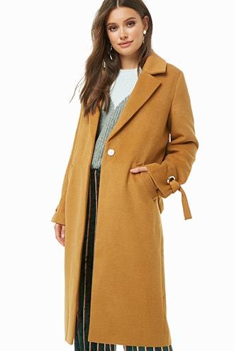 Forever21 Notched Collar Coat