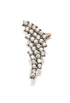 Forever21 Rhinestone Ear Cuff (antic Gold/clear)