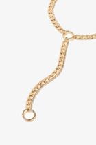 Forever21 Chunky Curb Drop Chain Necklace