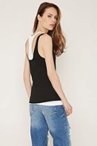 Forever21 Contemporary Layered Tank Top
